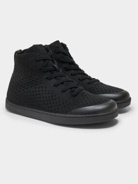 Suavs The Legacy Black High Top Knit Sneakers 10M